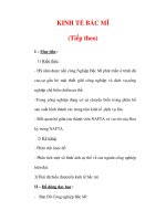 Giáo án ĐỊa lý lớp 7 : Tên bài dạy : KINH TẾ BẮC MĨ (Tiếp theo) ppsx