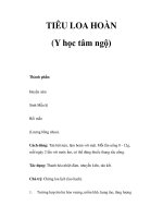 TIÊU LOA HOÀN (Y học tâm ngộ) docx