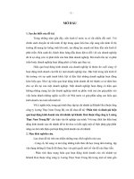 phân tích và đánh giá hiệu quả hoạt động kinh doanh của chi nhánh tại khánh hoà thuộc tổng công ty lương thực nam trung bộ
