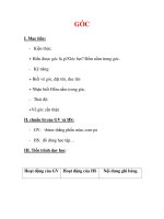 Giáo án môn Toán lớp 6 : Tên bài dạy : GÓC ppt