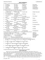 Bài tập nâng cao Tiếng Anh 12 - TEST YOURSELF 2 docx