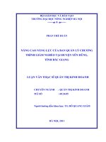 nâng cao năng lực của ban quản lý chương trình giảm nghèo tại huyện yên dũng, tỉnh bắc giang