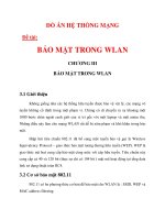 ĐỒ ÁN HỆ THỐNG MẠNG BẢO MẬT TRONG WLAN chương 3_1 pps