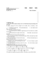 THE FIRST MID- SEMESTER TEST 1 doc