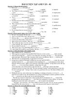BÀI LUYỆN TẬP ANH VĂN - 01 pot