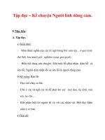 Giáo án Tiếng Việt lớp 3 : Tên bài dạy : Tập đọc – Kể chuyện Người lính dũng cảm. potx