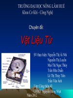 Bài thảo luận vật liệu từ