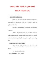 Giáo án Giáo dục công dân lớp 6 : Tên bài dạy : CÔNG DÂN NƯỚC CỘNG HOÀ XHCN VIỆT NAM. ppt