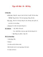 Giáo án Tiếng Việt lớp 3 : Tên bài dạy : Tập viết Bài : B – Bố Hạ. doc