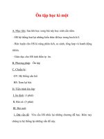 Giáo án Sinh học lớp 6 : Tên bài dạy : Ôn tập học kì một potx