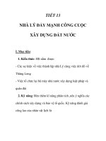 GIÁO ÁN LỊCH SỬ 7_TIẾT 13 doc