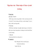 Giáo án Tiếng Việt lớp 3 : Tên bài dạy : Tập làm văn Thảo luận về bảo vệ môi trường ppsx