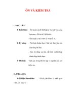 Giáo án Âm nhạc lớp 6 : Tên bài dạy : ÔN VÀ KIỂM TRA docx