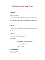 Giáo án Tiếng Việt lớp 3 : Tên bài dạy : Tập làm văn Ghi chép sổ tay. pps