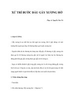 XỬ TRÍ BƯỚC ĐẦU GẪY XƯƠNG HỞ ppt