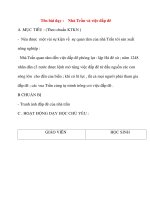 Giáo án lớp 4 môn Lịch Sử: Tên bài dạy :Nhà Trần và việc đắp đê pptx