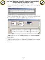 Giáo trình phân tích nguyên lý ứng dụng kỹ thuật để tạo một select query và crosstab query p1 pot