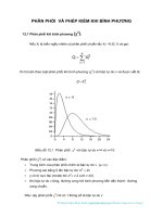 Phân phối và phép kiểm khi bình phương TRONG XÁC XUẤT THỐNG KÊ