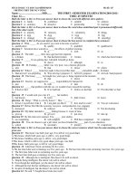 THE FIRST –SEMESTER EXAMINATION(2010-2011) TIME: 45 MINUTES pdf