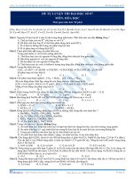 Đề thi thử đại học hay môn hóa học - đề 18 docx