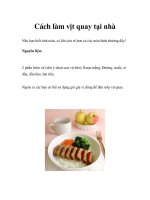 Cách làm vịt quay tại nhà pptx