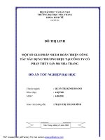 một số giải pháp nhằm hoàn thiện công tác xây dựng thương hiệu tại công ty cổ phần thuỷ sản 584 nha trang