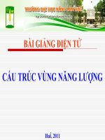 Bài giảng điện tử cấu trúc vùng năng lượng