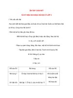 Giáo án lớp 4 môn Âm Nhạc: ÔN TẬP 3 BÀI HÁT VÀ KÝ HIỆU GHI NHẠC ĐÃ HỌC Ở LỚP 3 doc