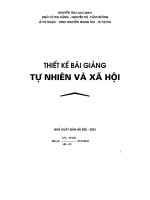 Thiết kế bài giảng tự nhiên xã hội 2 part 1 pps