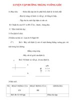 Giáo án lớp 7 môn Hình Học: LUYỆN TẬP ĐƯỜNG THẲNG VUÔNG GÓC potx