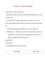 Giáo án lớp 4 môn Lịch Sử: Tên bài dạy :Nhà Trần thành lập pptx