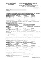 ĐỀ THI THI THỬ ĐẠI HỌC LẦN 1 - NĂM 2011 MÔN TIẾNG ANH - Mã đề thi 435 pdf