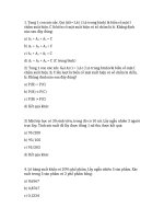 BÀI TẬP XÁC XUẤT THỐNG KÊ: ĐỀ SỐ 4