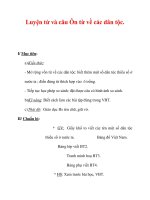 Giáo án Tiếng Việt lớp 3 : Tên bài dạy : Luyện từ và câu Ôn từ về các dân tộc. ppt