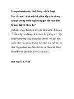 Xem phim trên máy tính bằng... điện thoại doc