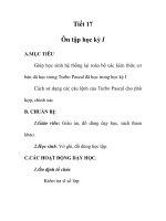 Giáo án tin học 7_ tiết 17 ppsx