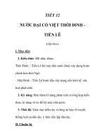 GIÁO ÁN LỊCH SỬ 7_TIẾT 12 pps