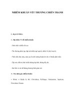 NHIỄM KHUẨN VẾT THƯƠNG CHIẾN TRANH pdf