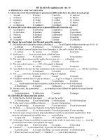 Đề ôn thi trắc nghiệm anh văn 12 pptx