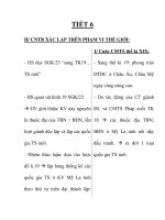 Giáo án lịch sử 8_TIẾT 6 ppt