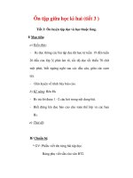 Giáo án Tiếng Việt lớp 3 : Tên bài dạy : Ôn tập giữa học kì hai (tiết 3 ) pptx