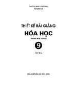 Thiết kế bài giảng hóa học 9 part 1 pptx
