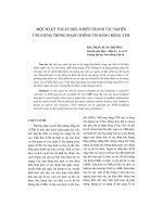 Báo cáo khoa học: 