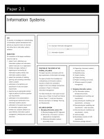 acca test book Information Systems pot