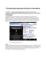 Ứng dụng nhận dạng giọng nói đỉnh cho Smartphone ppt