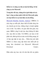 Kiểm tra và nâng cao độ an toàn hệ thống với bộ công cụ của Microsoft potx