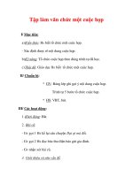 Giáo án Tiếng Việt lớp 3 : Tên bài dạy : Tập làm văn chức một cuộc họp pps