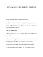 LÂM SÀNG VÀ ĐIỀU TRỊ BỎNG Ở TRẺ EM pps