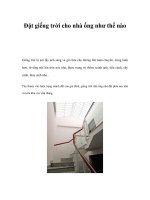 Đặt giếng trời cho nhà ống như thế nào pdf