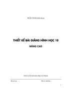 Thiết kế bài giảng hình học 10 nâng cao tập 2 part 1 pot